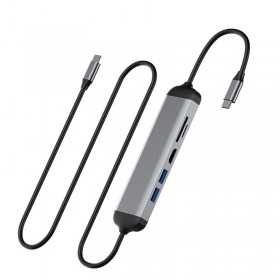 Adaptateur Alpha 5 In 1USB-C Hub WIWU A521H
