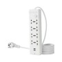 Multiprise électrique 8 prises (10M) Avec 2 Ports de Chargement USB RS-114U