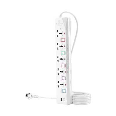 Multiprise électrique 5 prises (10M) Avec 2 Ports de Chargement USB RS-225U