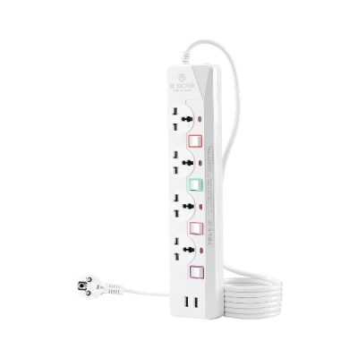 Multiprise électrique 4 prises (10M) Avec 2 Ports de Chargement USB RS-224U