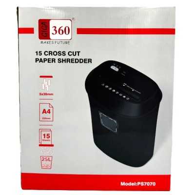 GIGA 360 BROYEUR A PAPIERS A4 PS7070 25L 15 PAPIERS