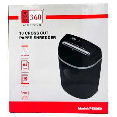 GIGA 360 BROYEUR A PAPIERS A4 PS5050 20L 10 PAPIERS