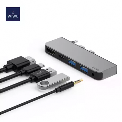 Adaptateur 5 en 1 Dongle Station USB-C WIWU Alpha MX Pro