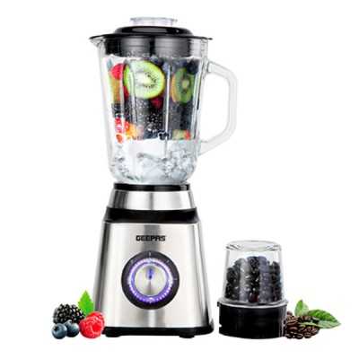 Mixeur/Blender en acier inoxydable 2 en I GEEPAS GSB44076N