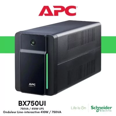 APC ONDULEUR 750VA/ 410WATTS BACK-UPS BX750UI