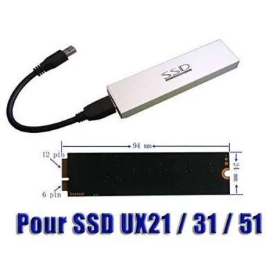 Boitier Disque Dur SSD UX21 / UX31 / UX51