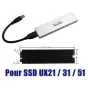 Boitier Disque Dur SSD UX21 / UX31 / UX51