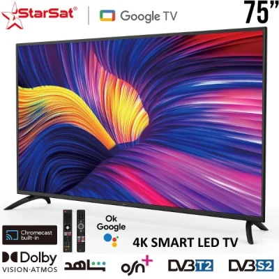 Téléviseur StarSat Smart TV 4K 75" SV-EL75T2S2G