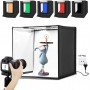 PULUZ Studio Photo Pliable 60 x 60 x 60 cm LED avec 3 Fonds