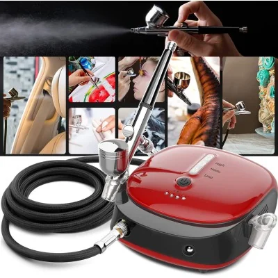 Kit compresseur d'aérographe rechargeable HSM901K