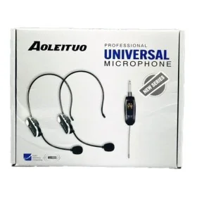AOLEITUO WIRELESS UNIVERSAL MICROPHONE 702 SERRE TETE DUAL kit 2
