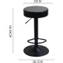 Chaise tabouret noir CC-119