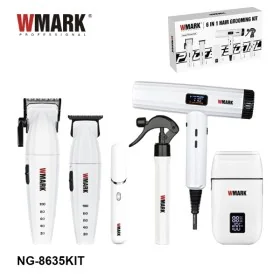 Tondeuse sans fil rechargeable + Kit de toilettage 6 EN 1 WMARK NG-8635KIT