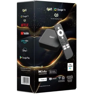 Boîtier de streaming Google TV Q3 4K UHD, 32 Go