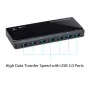 Hub USB 3.0 à 7 ports avec 2 ports de charge UH720
