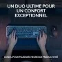 Pack Logitech MX Keys S Combo avec clavier rétroéclairé, souris MX Master 3S et repose-poignet - Wazeb.com
