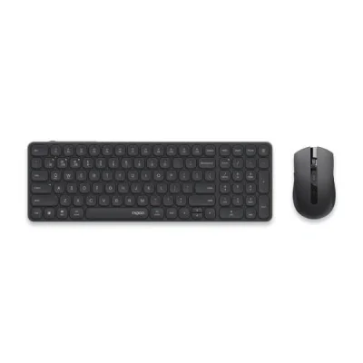 Pack clavier et souris sans fil RAPOO 9350S ultra-fin avec pavé numérique - Wazeb.com