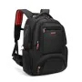 Sac à dos Tiroll 660 noir avec port de charge USB et bretelles rembourrées rouges - Wazeb.com