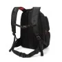 Sac à dos Tiroll 660 noir avec port de charge USB et bretelles rembourrées rouges - Wazeb.com
