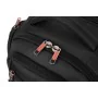 Sac à dos Tiroll 660 noir avec port de charge USB et bretelles rembourrées rouges - Wazeb.com