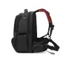 Sac à dos Tiroll 660 noir avec port de charge USB et bretelles rembourrées rouges - Wazeb.com