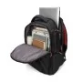 Sac à dos Tiroll 660 noir avec port de charge USB et bretelles rembourrées rouges - Wazeb.com