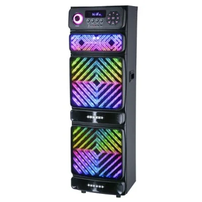 Enceinte MT-1515 15x2 pouces avec panneau de contrôle LCD et éclairage LED multicolore - Wazeb.com