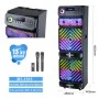 Enceinte MT-1515 15x2 pouces avec panneau de contrôle LCD et éclairage LED multicolore - Wazeb.com