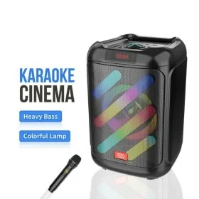 Enceinte Bluetooth portable SING-E ZQS8162 avec micro sans fil et éclairage LED RGB - Wazeb.com