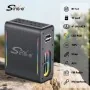 Enceinte Bluetooth SING-E ZQS V73 100W avec 2 micros sans fil et éclairage LED RGB - Wazeb.com