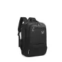 Sac à dos LOUPIN 3222 noir en polyester avec multiples compartiments et logo papillon - Wazeb.com