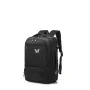 Sac à dos LOUPIN 3222 noir en polyester avec multiples compartiments et logo papillon - Wazeb.com