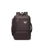 Sac à dos LOUPIN 3222 noir en polyester avec multiples compartiments et logo papillon - Wazeb.com