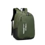 Sac à dos OCEANO 3896 vert kaki avec poche frontale zippée et logo blanc - Wazeb.com