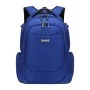 Sac à dos TIROLL 3270 bleu en polyester avec multiples compartiments zippés - Wazeb.com
