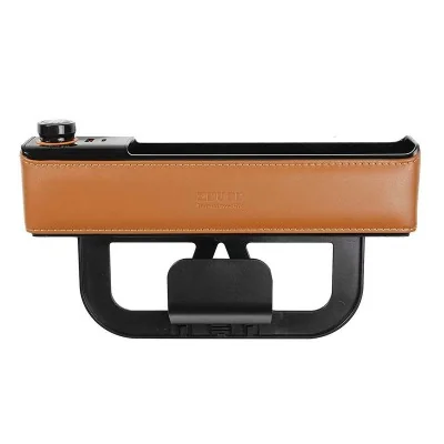 Boîte de rangement siège auto ZHUSE ZS-CA-001 camel avec support téléphone intégré - Wazeb.com
