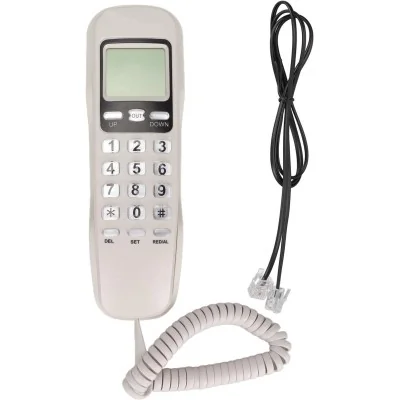Téléphone Fixe Filaire Mural Multifonctionnel avec Clavier KX-T333CID Wazeb.com