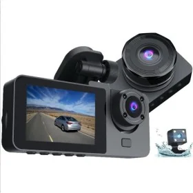 Dashcam voiture Full HD 1080p double caméra avec WiFi et vision nocturne - Wazeb.com