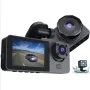 Dashcam voiture Full HD 1080p double caméra avec WiFi et vision nocturne - Wazeb.com