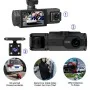 Dashcam voiture 3 objectifs Full HD 1080p avec caméra arrière étanche et écran IPS - Wazeb.com