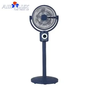 Ventilateur sur pied rechargeable AIRFLUX AF-991A bleu marine hauteur ajustable - Wazeb.com