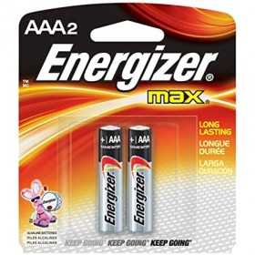 2 Piles Alcaline Energizer MAX AAA B2
