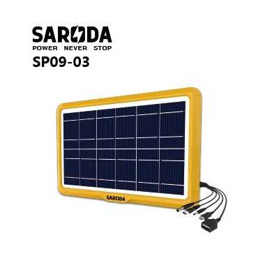 Panneau Solaire 6V 6W SARODA 1000MA SP09-03