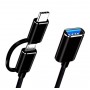 Câble adaptateur USB 3.0 OTG 2 en 1
