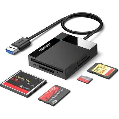 UGREEN LECTEUR CARTE 30231 USB 3.0 MULTIFUNCTION CARD READER 1M NOIR