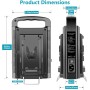 Chargeur pour 2 batteries V-mount BP-2CH