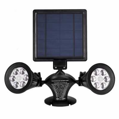 Double Spots solaire 12 Led avec Détecteur de mouvement YH0502-PIR