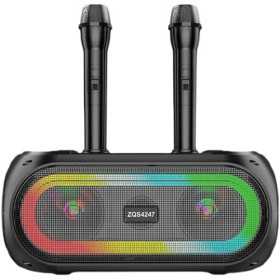 HAUT-PARLEUR KARAOKÉ DOUBLE MICROPHONE SANS FIL ZQS4247