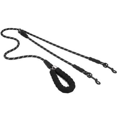 Laisse Double pour 2 Chiens Poignée Rembourrée