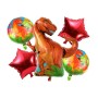 Décoration ballons dinosaures 5 pièces